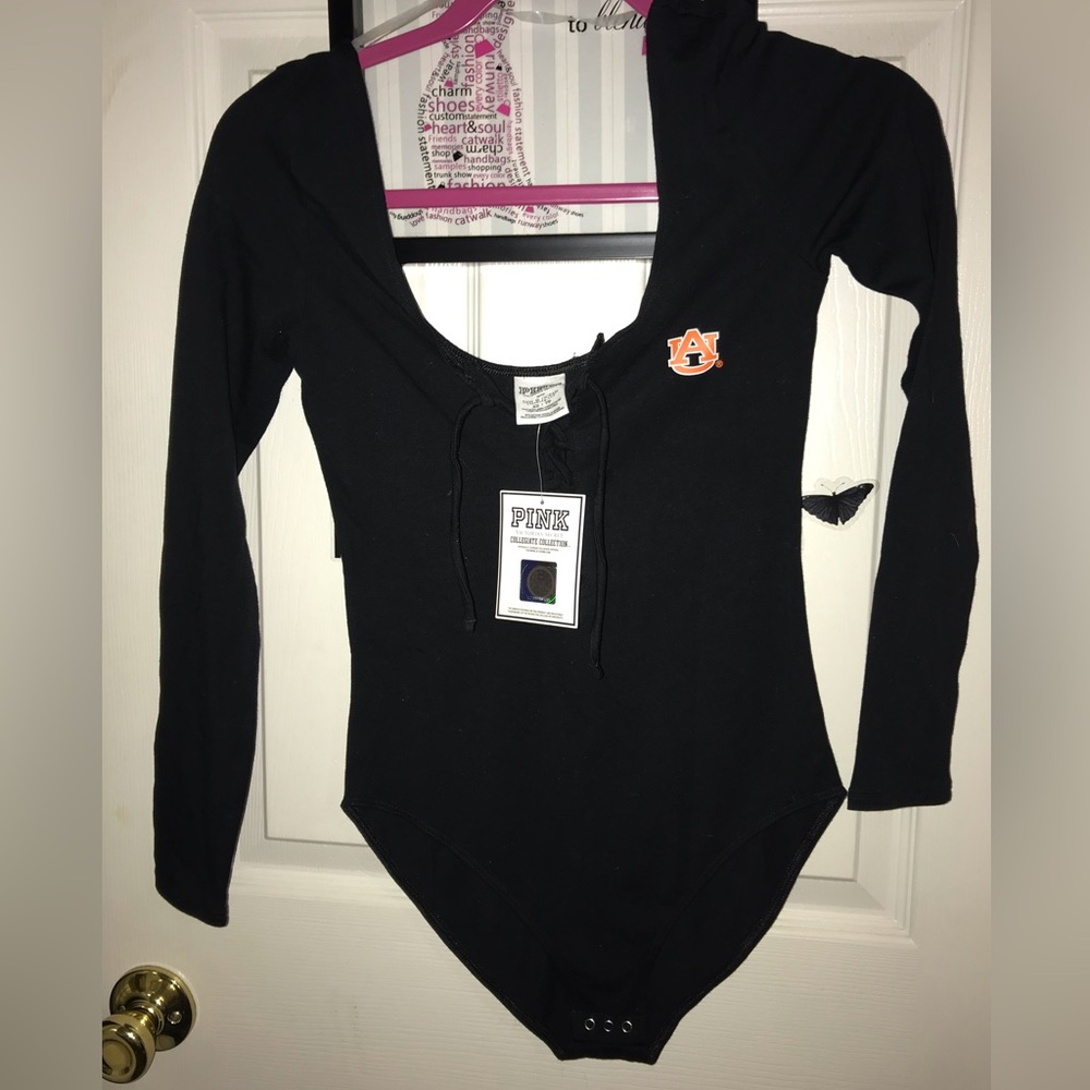 Victoria’s Secret PINK collegiate Auburn bodysuit sizes extra small , small